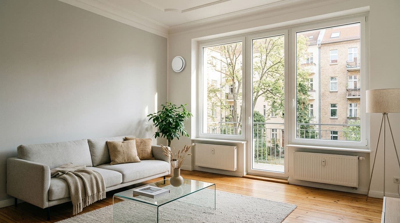 Schimmelfleck an Außenecke einer Berliner Altbauwohnung trotz regelmäßigem Lüften