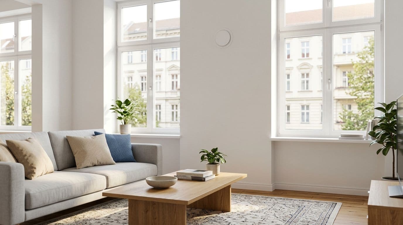 Schachtöffnung im Badezimmer einer Berliner Altbauwohnung ohne Ventilator